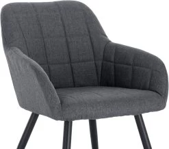 6er Set Esszimmerstuhl Polsterstuhl Mit Armlehnen, Sitzfläche Aus Leinen -Möbel Store 6er Set Esszimmerstuhl Polsterstuhl mit Armlehnen Sitzfl che aus Leinen BH107dgr 6 Dunkelgrau2 1280x1280