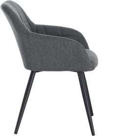 6er Set Esszimmerstuhl Polsterstuhl Mit Armlehnen, Sitzfläche Aus Leinen -Möbel Store 6er Set Esszimmerstuhl Polsterstuhl mit Armlehnen Sitzfl che aus Leinen BH107dgr 6 Dunkelgrau4 1280x1280