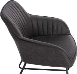 6er Set Esszimmerstuhl Mit Armlehne, Sitzfläche Aus Kunstleder, Metallbeine Grau -Möbel Store 6er Set Esszimmerstuhl mit Armlehne Sitzfl che aus Kunstleder Metallbeine BH140gr 6 Grau1 1280x1280