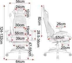Gamingstuhl Racingstuhl Drehstuhl Kunstleder BS14 -Möbel Store 7aRqukCvV91kRa 1280x1280