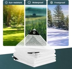 WOLTU Abdeckplane Wasserdicht Gewebeplane Mit Ösen, 140g/m² Reißfest UV-beständig 14 WOLTU Abdeckplane Wasserdicht Gewebeplane Mit Ösen, 140g/m² Reißfest UV-beständig -Möbel Store Abdeckplane wasserdicht Gewebeplane Oesen 140g m reissfest UV bestaendig GZ1260ws01 transparen3 1280x1280