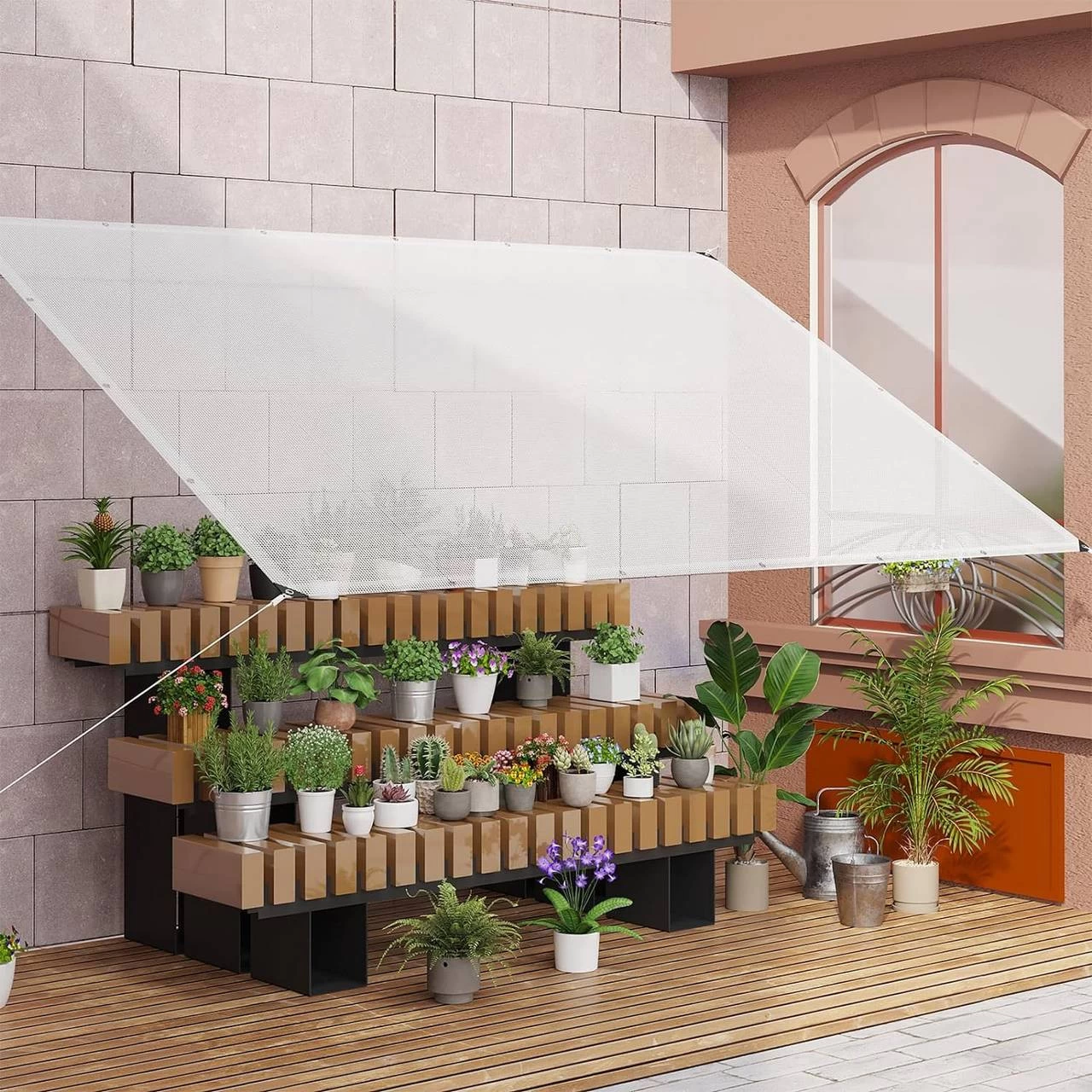 WOLTU Abdeckplane Wasserdicht Gewebeplane Mit Ösen, 140g/m² Reißfest UV-beständig 2 WOLTU Abdeckplane Wasserdicht Gewebeplane Mit Ösen, 140g/m² Reißfest UV-beständig – Bild 2