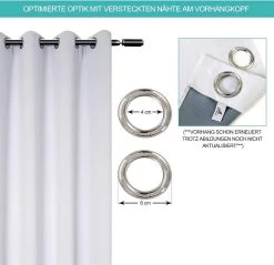 2er Set Wärmeisolierend Verdunklungsvorhänge，Blickdicht Mit Ösen Thermovorhang -Möbel Store Abdeckung f r Gartenm bel wasserabweisend winddicht Anti UV aus 420D Oxford Gewebe VH5878cp 2 Champagne6 1280x1280