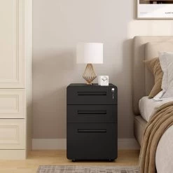 Aktenschrank, Rollcontainer Mit 3 Schubladen, Mit Hängeregistratur 13 Aktenschrank, Rollcontainer Mit 3 Schubladen, Mit Hängeregistratur -Möbel Store Aktenschrank Rollcontainer mit 3 Schubladen mit H ngeregistratur W0ATT0121 schwarz5 1280x1280