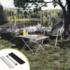 WOLTU Alu Campingtisch Falttisch Tragbar Mit Tragetasche, Klapptisch Kleiner, Silber -Möbel Store Alu Campingtisch Falttisch tragbar mit Tragetasche Klapptisch Kleiner W0ETT0168 Silber7 1280x1280