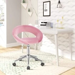 Arbeitshocker Rollhocker Aus Samt Mit Rollen Höhenverstellbar -Möbel Store Arbeitshocker Rollhocker aus Samt mit Rollen h henverstellbar BS100 bunt1 1280x1280