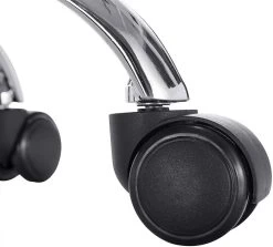 Arbeitshocker, Bürohocker Drehhocker Mit Armlehne, Stufenlos Höhenverstellbar, Samt Rosa -Möbel Store Arbeitshocker Schreibtischstuhl Rollhocker Armlehne Samt Modell Yumy dunkelgrau7 1280x1280