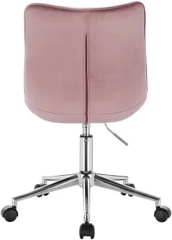 1x Arbeitshocker Bürostuhl Drehhocker, Stufenlos Höhenverstellbar, Drehbar, Samt -Möbel Store Arbeitshocker Schreibtischstuhl Rollhocker hoehenverstellbar rosa5 1280x1280
