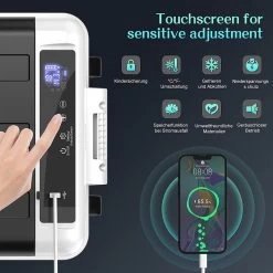 Auto Kühlbox, Tragbare Gefrierbox, Mit Rollen, 30 L, Mit USB-Schnittstell 12 Auto Kühlbox, Tragbare Gefrierbox, Mit Rollen, 30 L, Mit USB-Schnittstell -Möbel Store Auto K hlbox tragbare Gefrierbox mit Rollen 30 L mit USB Schnittstell KUE013wsz Weiss schwarz4 1280x1280