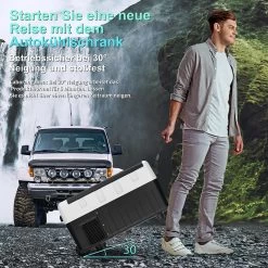 Auto Kühlbox, Tragbare Gefrierbox, Mit Rollen, 30 L, Mit USB-Schnittstell 15 Auto Kühlbox, Tragbare Gefrierbox, Mit Rollen, 30 L, Mit USB-Schnittstell -Möbel Store Auto K hlbox tragbare Gefrierbox mit Rollen 30 L mit USB Schnittstell KUE013wsz Weiss schwarz8 1280x1280