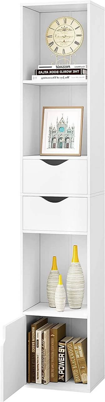 Bücherregal, Standregal Mit Schubladen, Regal Mit Tür, 30 X 158 X 24 Cm 8 Bücherregal, Standregal Mit Schubladen, Regal Mit Tür, 30 X 158 X 24 Cm – Bild 8