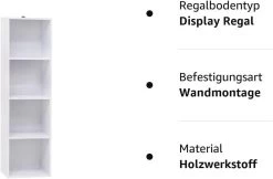 Bücherregal Mit 4 Fächern, Würfelregal Weiß, Standregal, Aus Holzwerkstoff 17 Bücherregal Mit 4 Fächern, Würfelregal Weiß, Standregal, Aus Holzwerkstoff -Möbel Store B cherregal mit 4 F chern W rfelregal Standregal aus Holzwerkstoff SK003ws4 Weiss1 1280x1280