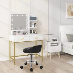 Bürohocker Mit Rollen, Drehhocker Höhenverstellbar, Kunstleder -Möbel Store B rohocker mit Rollen Drehhocker h henverstellbar Kunstleder W0ATT0061 schwarz7 1280x1280