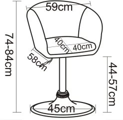 Barhocker 1er Set, Stufenlose Höhenverstellung, Verchromter Stahl, Kunstleder -Möbel Store Barhocker 1er Set stufenlose H henverstellung verchromter Stahl Kunstleder BH24 schwarz1 1280x1280
