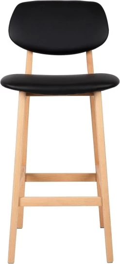 WOLTU Barhocker 2er Set Barstühle, Gut Gepolsterte Sitzfläche Aus Kunstleder Holz 11 WOLTU Barhocker 2er Set Barstühle, Gut Gepolsterte Sitzfläche Aus Kunstleder Holz -Möbel Store Barhocker 2er Set Barst hle Gut Gepolsterte aus Kunstleder BH51sz schwarz3 1280x1280