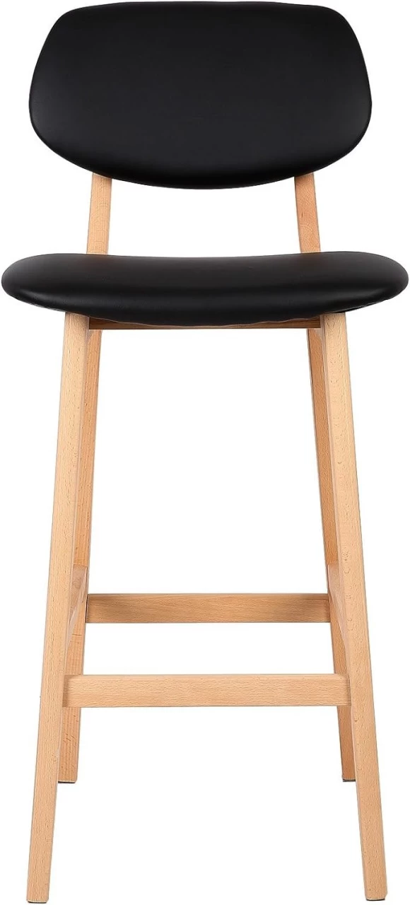 WOLTU Barhocker 2er Set Barstühle, Gut Gepolsterte Sitzfläche Aus Kunstleder Holz 5 WOLTU Barhocker 2er Set Barstühle, Gut Gepolsterte Sitzfläche Aus Kunstleder Holz – Bild 5