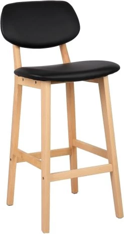 WOLTU Barhocker 2er Set Barstühle, Gut Gepolsterte Sitzfläche Aus Kunstleder Holz 10 WOLTU Barhocker 2er Set Barstühle, Gut Gepolsterte Sitzfläche Aus Kunstleder Holz -Möbel Store Barhocker 2er Set Barst hle Gut Gepolsterte aus Kunstleder BH51sz schwarz4 1280x1280