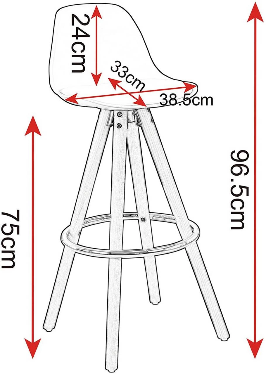 Barhocker 2er Set Barstuhl Aus Leinen Holzgestell Mit Lehne + Fußstütze 3 Barhocker 2er Set Barstuhl Aus Leinen Holzgestell Mit Lehne + Fußstütze – Bild 3