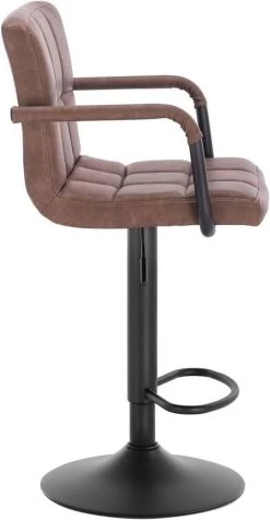 WOLTU Barhocker Barstuhl Mit Rückenlehne Drehbar Kunstleder In Antiklederoptik Stahl 14 WOLTU Barhocker Barstuhl Mit Rückenlehne Drehbar Kunstleder In Antiklederoptik Stahl -Möbel Store Barhocker Barstuhl mit Rueckenlehne drehbar Kunstleder in Antiklederoptik Stahl BH113dbr Dunkelbraun7 1280x1280
