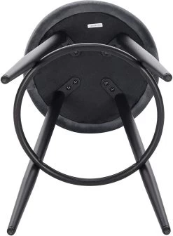 WOLTU Barhocker Bistrohocker Tresenhocker Mit Fußstütze Aus Samt Metall -Möbel Store Barhocker Bistrohocker Samt Metall BH296dgr 2 dunkelgrau5 1280x1280