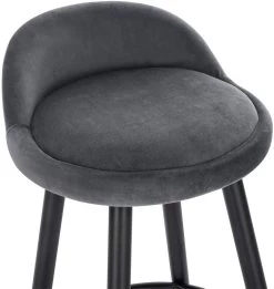 WOLTU Barhocker Bistrohocker Tresenhocker Mit Fußstütze Aus Samt Metall -Möbel Store Barhocker Bistrohocker Samt Metall BH296dgr 2 dunkelgrau6 1280x1280