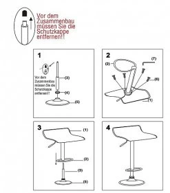 Design Hocker Barhocker, Stufenlose Höhenverstellung, Verchromter Stahl -Möbel Store Barhocker Design Barstuhl Lounge 2er Set BH11ws BH11bd 16 1280x1280 1