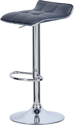 WOLTU Barhocker Tresenhocker, Kunstleder, Verchromter Stahl, Gepolsterte Sitzfläche -Möbel Store Barhocker Tresenhocker Kunstleder verchromter Stahl gepolsterte Sitzflaeche BH28gr Grau7 1280x1280