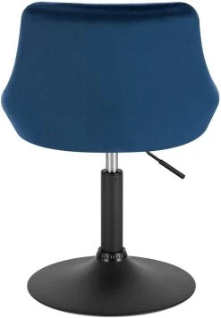 WOLTU Barhocker Tresenhocker Barsessel Mit Rückenlehne Aus Samt Und Metall -Möbel Store Barhocker Tresenhocker Samt Metall Drehbar blau6 1280x1280