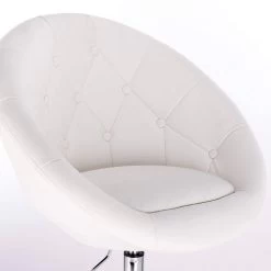 Barsessel Loungesessel Mit Armlehne, Stufenlose Höhenverstellung, Kunstleder Weiß -Möbel Store Barsessel Loungesessel stufenlose H henverstellung Kunstleder weiss4 1280x1280