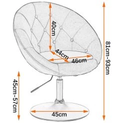 Barsessel Loungesessel Mit Armlehne, Stufenlose Höhenverstellung, Samt -Möbel Store Barsessel Loungesessel stufenlose H henverstellung Samt dunkelgrau3 1280x1280