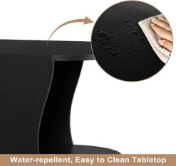 WOLTU Bartisch Stehtisch Küchentisch Tresentisch, Mit 3 Regalfächern, Holzwerkstoff -Möbel Store Bartisch Stehtisch Kuechentisch Tresentisch 3 Regalfaechern Holzwerkstoff W0ATT0332 Schwarz5 1280x1280