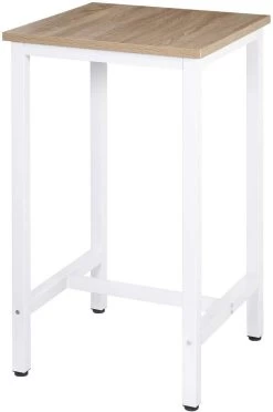 1x Bartisch Bistrotisch Stehtisch Esstisch, Metallgestell, Aus MDF