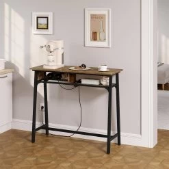 WOLTU Bartisch Mit Ladefunktion 2 Steckdosen 2 USB-Anschlüssen, Vintage Holzoptik -Möbel Store Bartisch mit Ladefunktion 2 Steckdosen 2 USB Anschluessen W0ATT0395 Vintage Holzoptik7 1280x1280