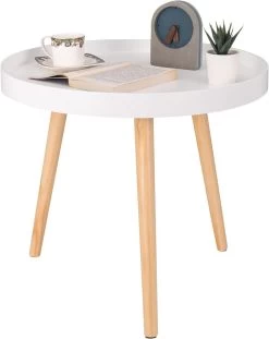 Beistelltisch Rund Klein Couchtisch Nachttisch Massiv Holz Weiß 50x44cm (øxH) -Möbel Store Beistelltisch rund klein Couchtisch Nachttisch Massiv Holz 50x44cm xH TS143ws Weiss3 1280x1280