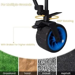 WOLTU Bollerwagen Faltbar, Mit Bremsen, 150L Mit Tischplatte 120 Kg Belastbar -Möbel Store Bollerwagen faltbar mit Bremsen 150L mit Tischplatte 120 kg belastbar W0UETT0104 Blau7 1280x1280