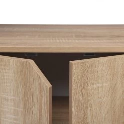 Standregal Bücherregal Mit Schrank MDF Metall 80x35x97cm Helleiche -Möbel Store Buecherregal Buecherschrank Kuechenregal Eisenrahmen Holz eiche hell6 1280x1280