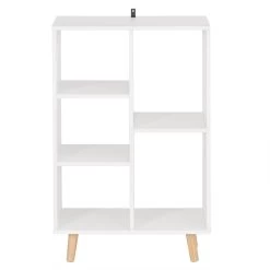 Bücherregal Würfelregal 5 Fächer SKuep Weiß -Möbel Store Buecherregal Wuerfelregal 5 Faecher SKuep weiss SK011ws8 1280x1280