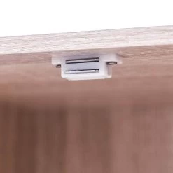 WOLTU Bücherregal Bücherschrank Standregal, Mit 3 Türen, 6 Fächer Holzwerkstoff -Möbel Store Buecherregal mit 3 Tueren aus MDF SK001hei 5 1280x1280