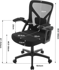 WOLTU Bürostuhl Ergonomisch, Mit Atmungsaktiver Rückenlehne, Wippfunktion, 150 Kg Belastbar 11 WOLTU Bürostuhl Ergonomisch, Mit Atmungsaktiver Rückenlehne, Wippfunktion, 150 Kg Belastbar -Möbel Store Buerostuhl ergonomisch atmungsaktiver Rueckenlehne Wippfunktion W0ATT0368 Schwarz3 1280x1280