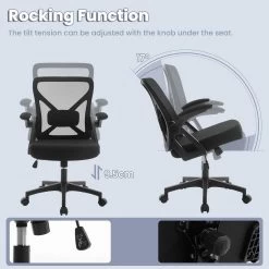 WOLTU Bürostuhl Ergonomisch, Mit Atmungsaktiver Rückenlehne, Wippfunktion, 150 Kg Belastbar 15 WOLTU Bürostuhl Ergonomisch, Mit Atmungsaktiver Rückenlehne, Wippfunktion, 150 Kg Belastbar -Möbel Store Buerostuhl ergonomisch atmungsaktiver Rueckenlehne Wippfunktion W0ATT0368 Schwarz7 1280x1280