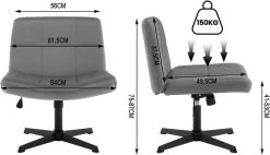 WOLTU Bürostuhl, Höhenverstellbar Schreibtischstuhl Mit Breitem Sitz, Samtbezug -Möbel Store Buerostuhl hoehenverstellbar Schreibtischstuhl mit breitem Sitz Samtbezug W0ATT0520 Dunkelgrau3 1280x1280