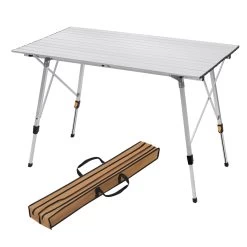Alu Campingtisch Mit Tragetasche 120 × 68.5 Cm Für 4-6 Personen