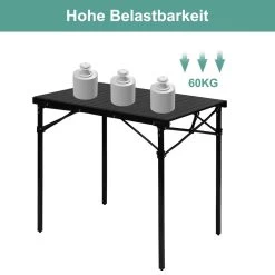 Campingtisch Buffettisch Zusammenklappbar Und Tragbar Schwarz -Möbel Store Campingtisch Buffettisch zusammenklappbar und tragbar CPT8134sz MA schwarz6 1280x1280