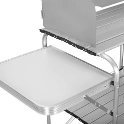 Faltbar Campingschrank Inkl.Tragetasche Mit Aluminiumgestell Reiseküche Tragbar -Möbel Store Campingtisch Campingschrank Tragetasche mit Aluminiumgestell CPT8140wgr MA weiss grau7 1280x1280