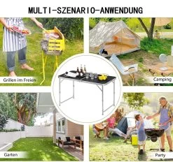 Campingtisch Klapptisch Gartentisch Höhenverstellbar -Möbel Store Campingtisch Klapptisch Gartentisch hoehenverstellbar CPT8122sz schwarz4 1280x1280