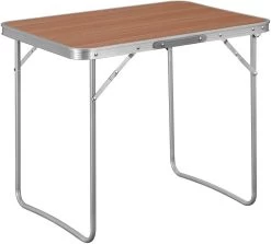 WOLTU Campingtisch Klapptisch Reisetisch Mit Griff, Zusammenklappbar Aus Alu Und MDF