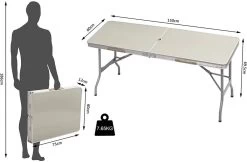 Campingtisch Klapptisch Für 6 Personen Gartentisch Zusammenklappbar -Möbel Store Campingtisch Klapptisch fuer 6 Personen Gartentisch zusammenklappbar CPT8136gr MA grau3 1280x1280