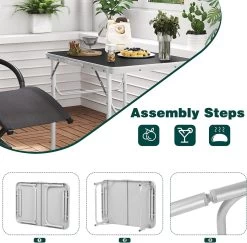 6er Set Alu Campingtisch, Klapptisch, 75,5x55x25,5/59cm, Tischplatte Aus MDF 13 6er Set Alu Campingtisch, Klapptisch, 75,5x55x25,5/59cm, Tischplatte Aus MDF -Möbel Store Campingtisch faltbar Gartentisch H henverstellung f r Balkon 75 5x55x25 5 59cm CPT8131sz Schwarz7mLoXgOHQwpLEM 1280x1280