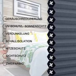 Doppelplissee Wabenplissees Ohne Bohren Mit Klemmträger Blau-weiß 13 Doppelplissee Wabenplissees Ohne Bohren Mit Klemmträger Blau-weiß -Möbel Store Doppelplissee Wabenplissee Plisseerollo Aluminiumfolie blau weiss4 1280x1280