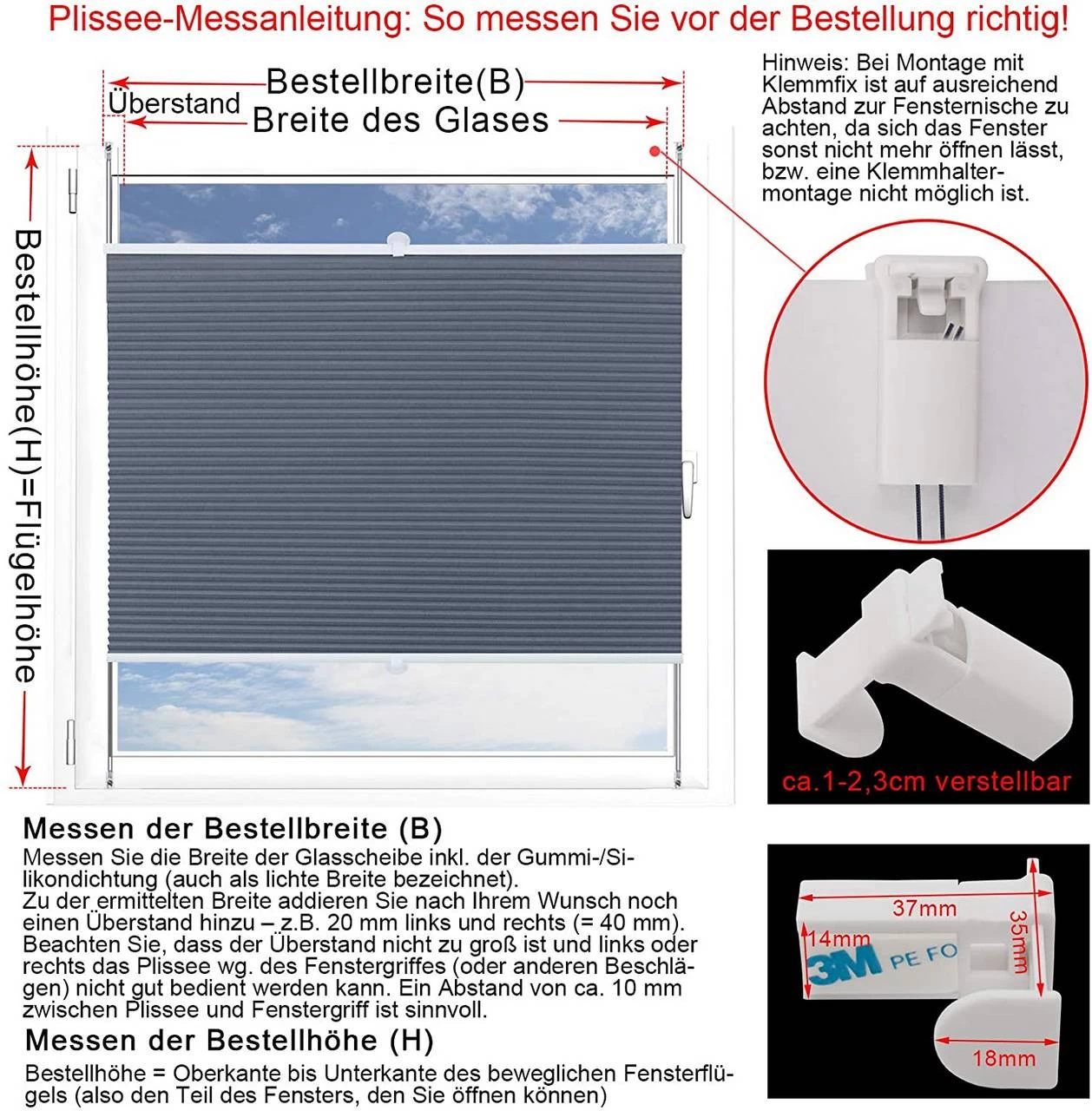 Doppelplissee Wabenplissees Ohne Bohren Mit Klemmträger Blau-weiß 4 Doppelplissee Wabenplissees Ohne Bohren Mit Klemmträger Blau-weiß – Bild 4